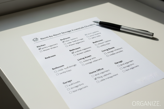 Room-by-Room Storage Essentials Checklist