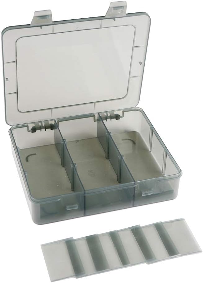 9 Grids Art Craft Supply Organizer Storage Containers, Compartment Storage Box with Removable Dividers for Jewelry, Beads, Buttons, Small Parts