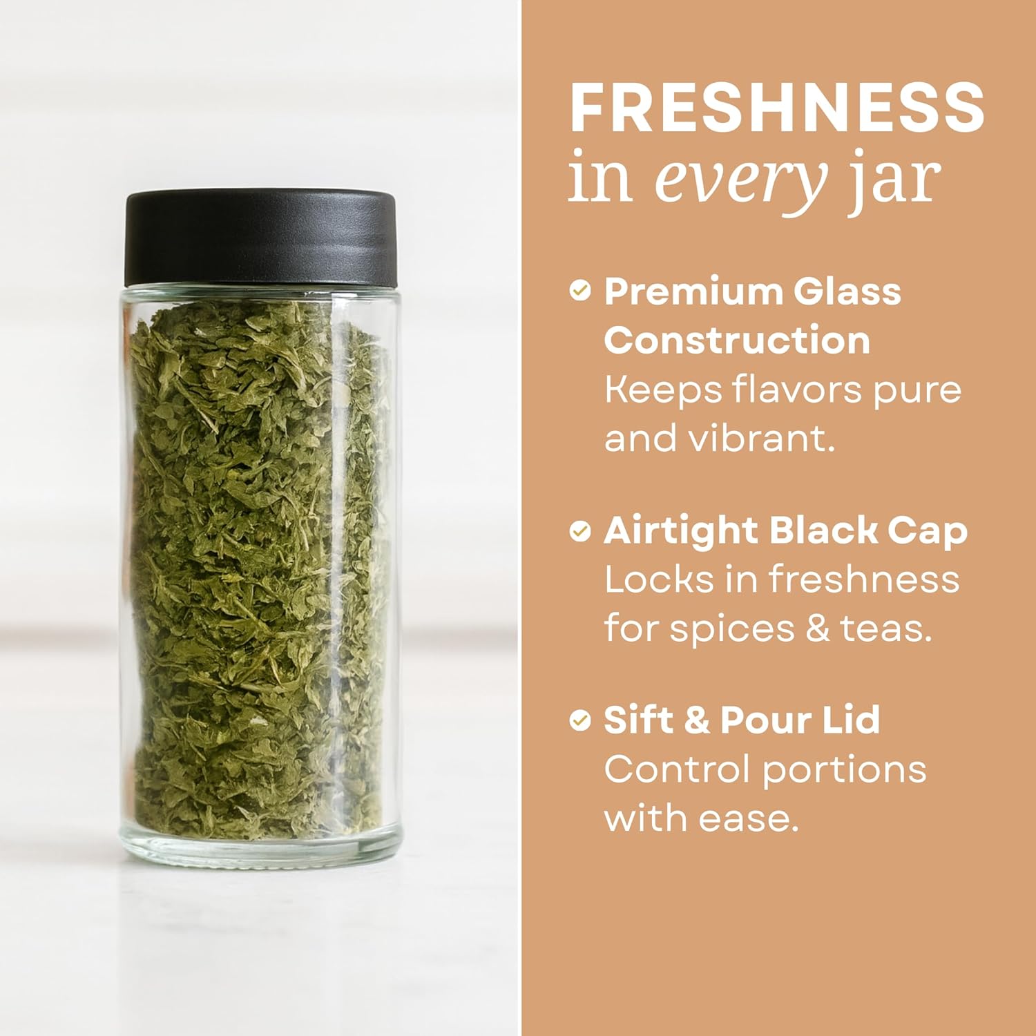 | Bamboo Spice Rack Organizer | 30 4 oz Spice Jars | 720 Labels | Funnel | Cabinet | Countertop | Pantry | Wall Mount